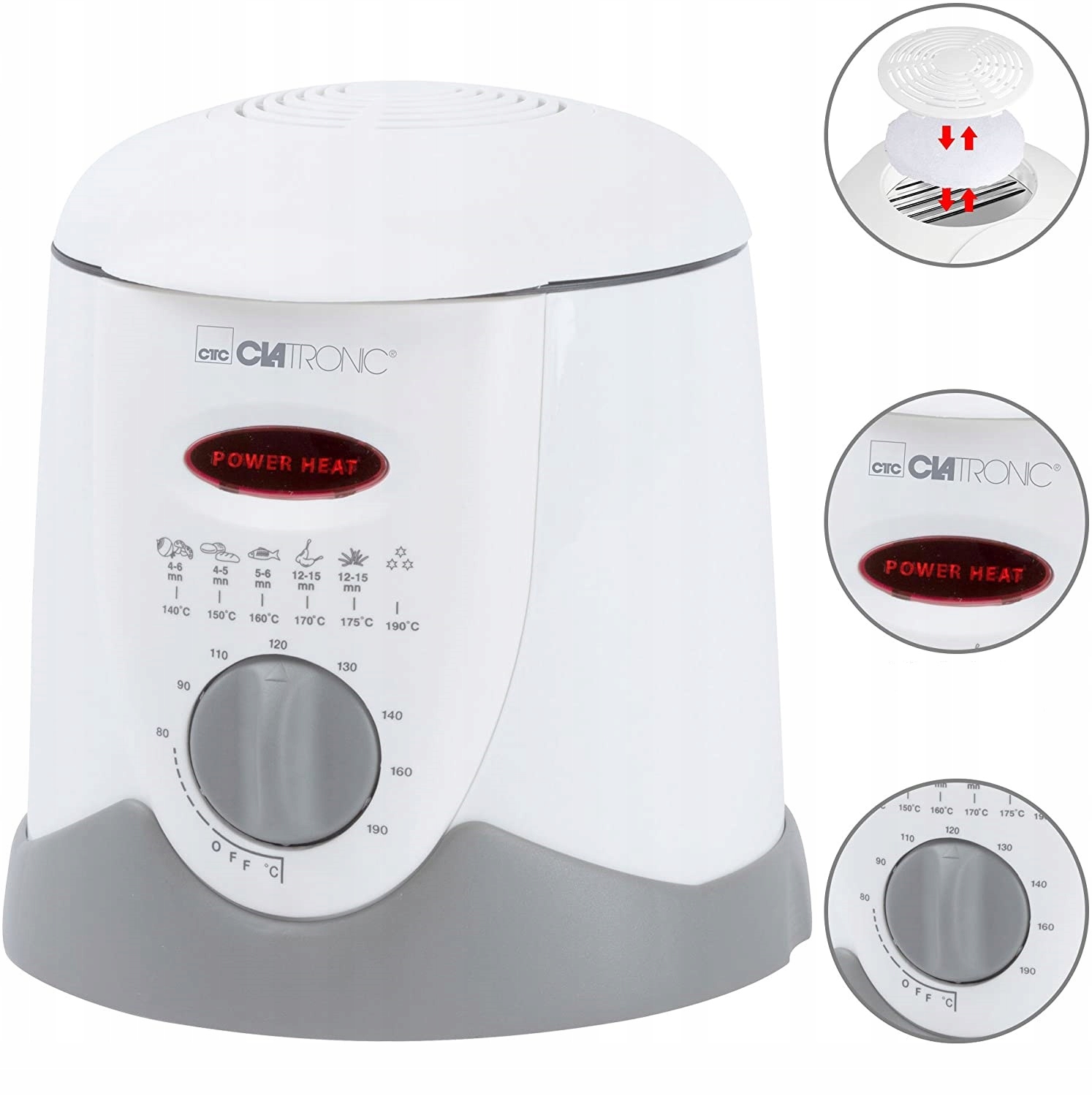Clatronic FFR 2916 900 W 1 l tradičná fritéza